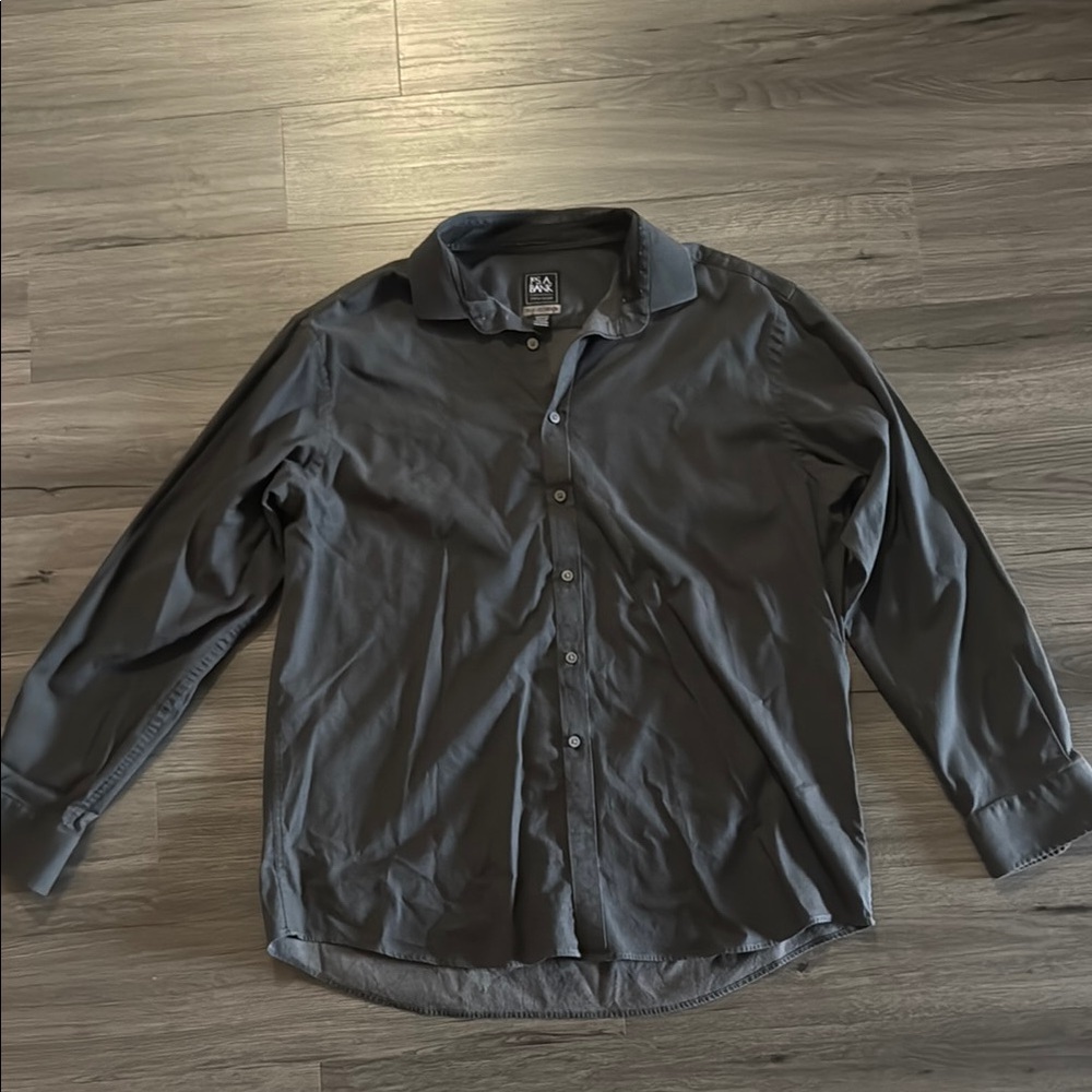 Jos. A. Bank Dark Gray Button-Up Shirt